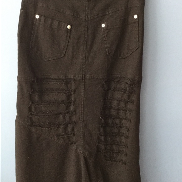 Le doux denim midi skirt - Picture 4 of 4